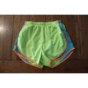 Nike Tempo Women's Small Running Shorts Volt Neon Yellow Orange Blue